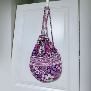 Vera Bradley Floral Pink and Purple Drawstring BackSack